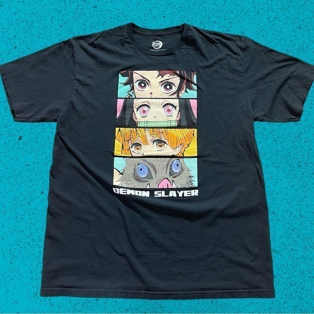 Demon Slayer anime rap style t shirt fits men’s XL - Picture 3 of 6